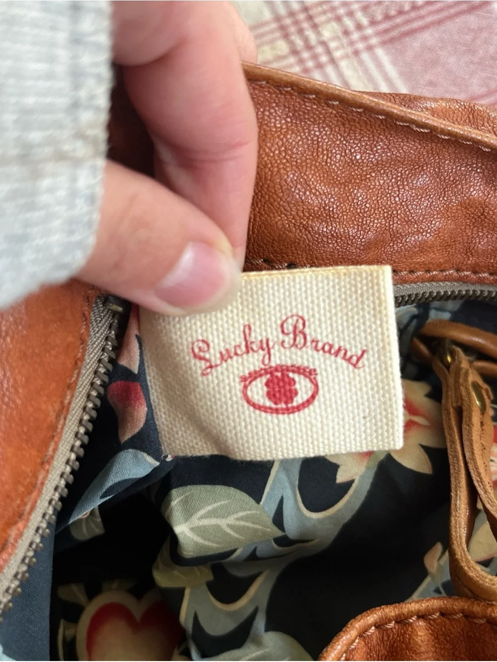 Vintage Lucky Brand 90s Crescent Slouch Hobo Leather Shoulder Bag 🍀